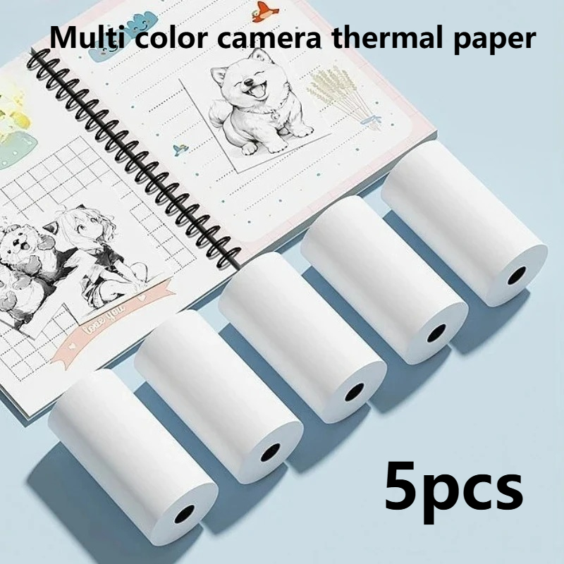 Printer Paper - 5 Gulungan Stiker Perekat Termal Perlengkapan