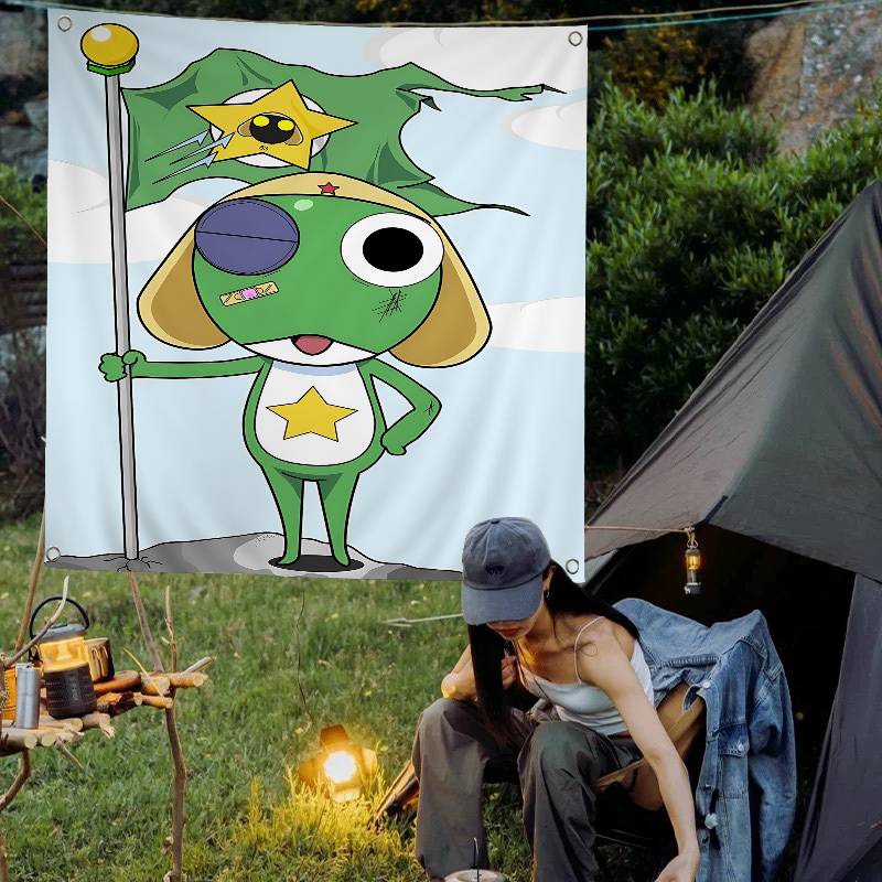 K-Keroro G-Gunsou Frog Spanduk - Commercial Printing Company ulasan dan harga