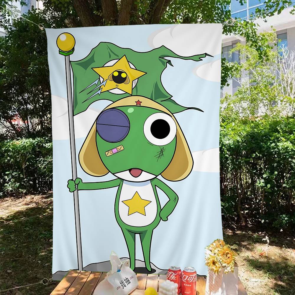 K-Keroro G-Gunsou Frog Spanduk - Commercial Printing Company ulasan dan harga